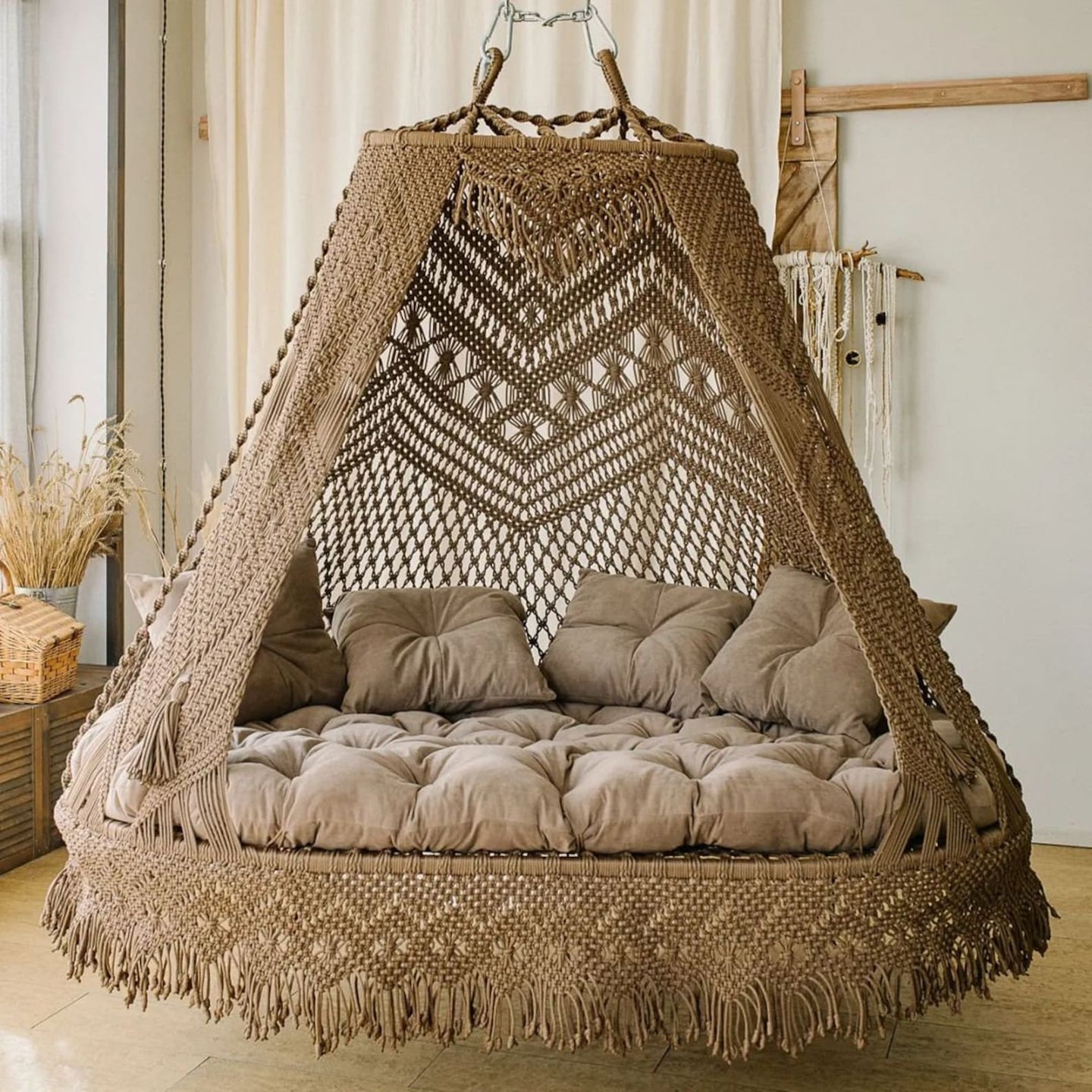 Macrame Sofa Swing For Home - Leechoo